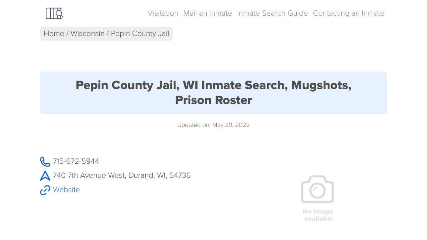 Pepin County Jail, WI Inmate Search, Mugshots, Prison Roster